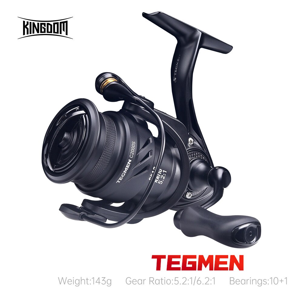 Daiwa Reel Fuego - キングダムテグメン5.2:1 6.2:1 143gスピニングフィッシングリール高速ギア比軽量カーボンファイバーボディドラッグ10 + 1ベアリング数量