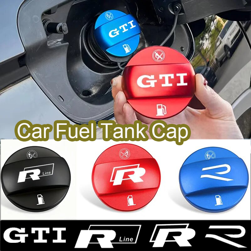 Tippet Line - 車のオイルタンク保護ガソリンボックスカバー、燃料タンクキャップ（フォルクスワーゲンGTI Rライン、パサート、ティグアン、ジェッタ、ビートル、ラヴィダ、トゥアレグ用）