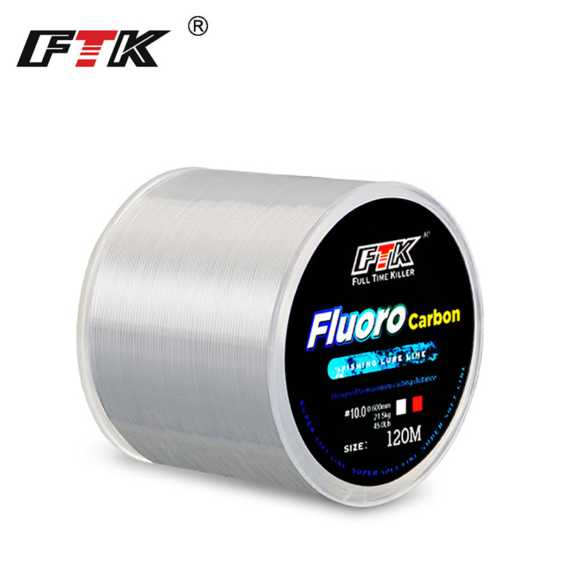 Fluorocarbon Line - FTK 120 メートル釣り糸 0.2 ミリメートル-0.6 ミリメートル