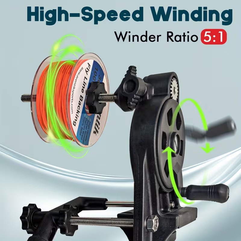 Aventik 釣り糸巻き取り器、5:1高速ギア比の双方向巻 - Fishing Line Winder のレビューと価格