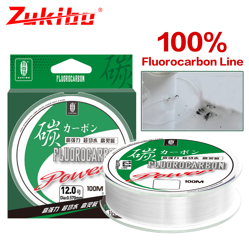 Zukiibo-超強力なモノフィラメントカープフィッシング線 - Fluorocarbon Line のレビューと価格