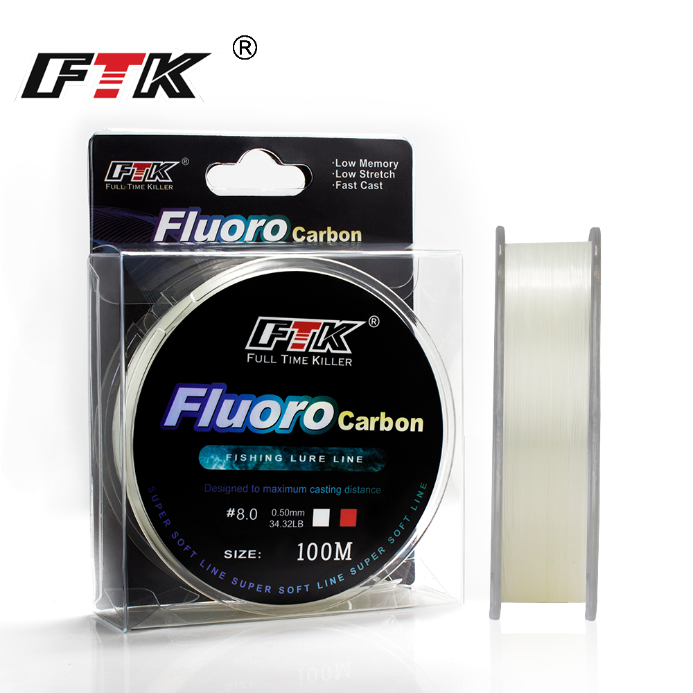 FTK 100m 4.13-34.32LB フロロカーボン釣 - Fluorocarbon Line のレビューと価格