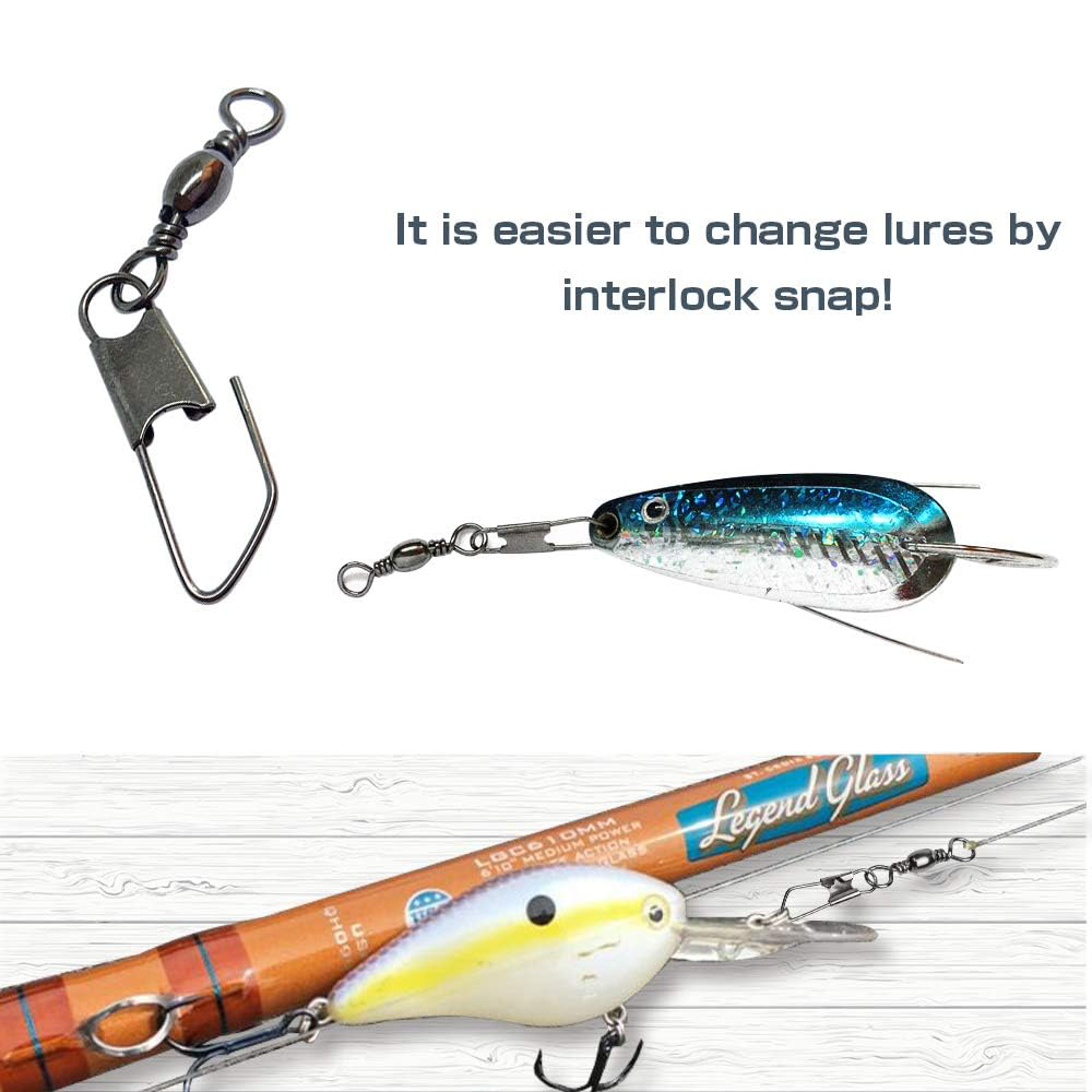 50 個ステンレス鋼スナップスイベル海水高強度スナップ釣りバ - Freshwater Line のレビューと価格