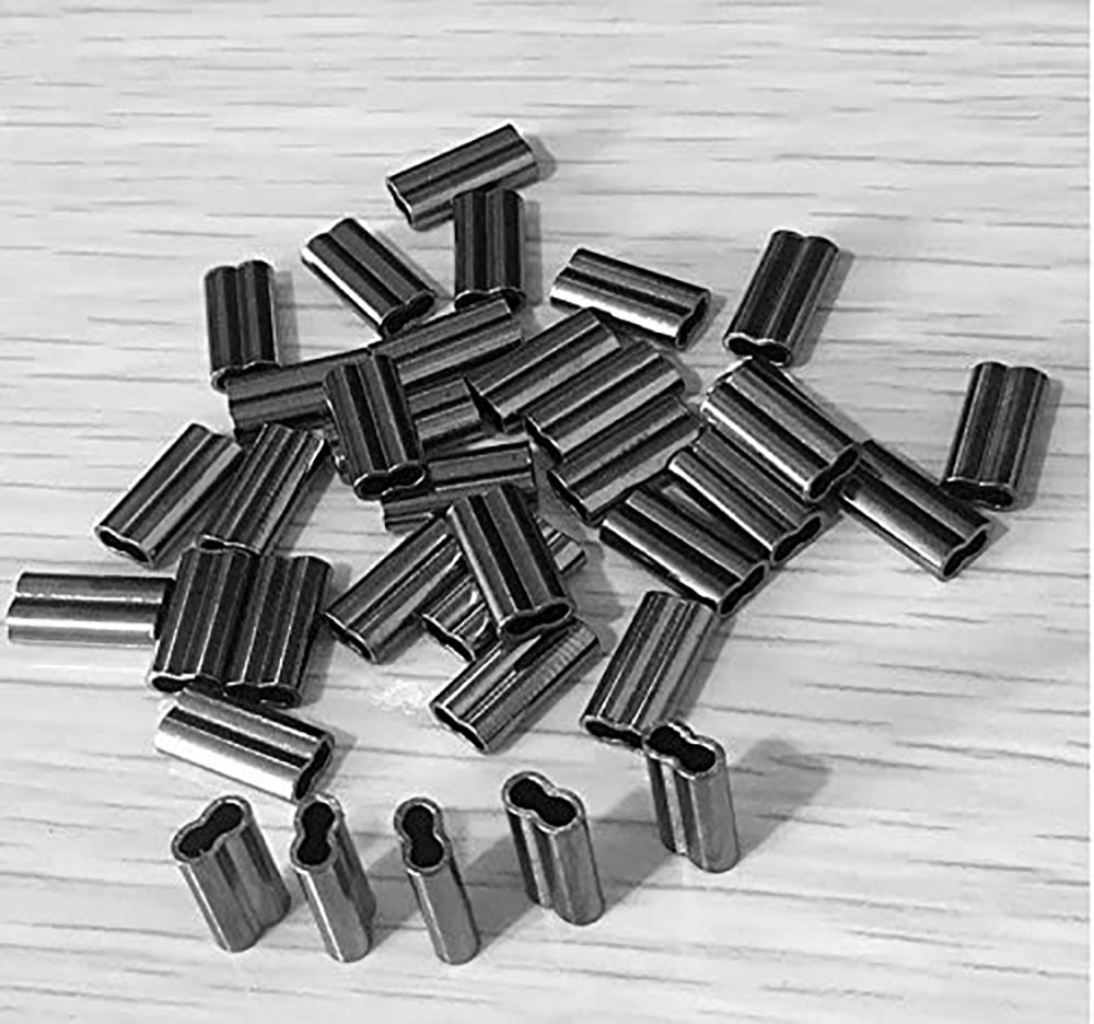 銅製釣り糸圧着スリーブ,500ピース/ロット,ダブルラウンド - Monofilament Line のレビューと価格