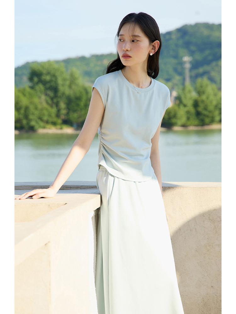 Ziqiao-女性用半袖Tシャツとスカートのセット,スリミン - Fly Line のレビューと価格