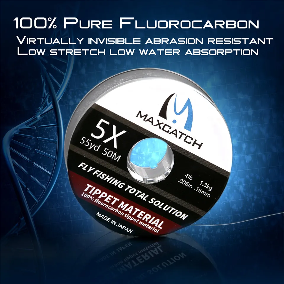 MAXCATCH 1PC/2PC フロロカーボンティペット  - Fluorocarbon Line のレビューと価格