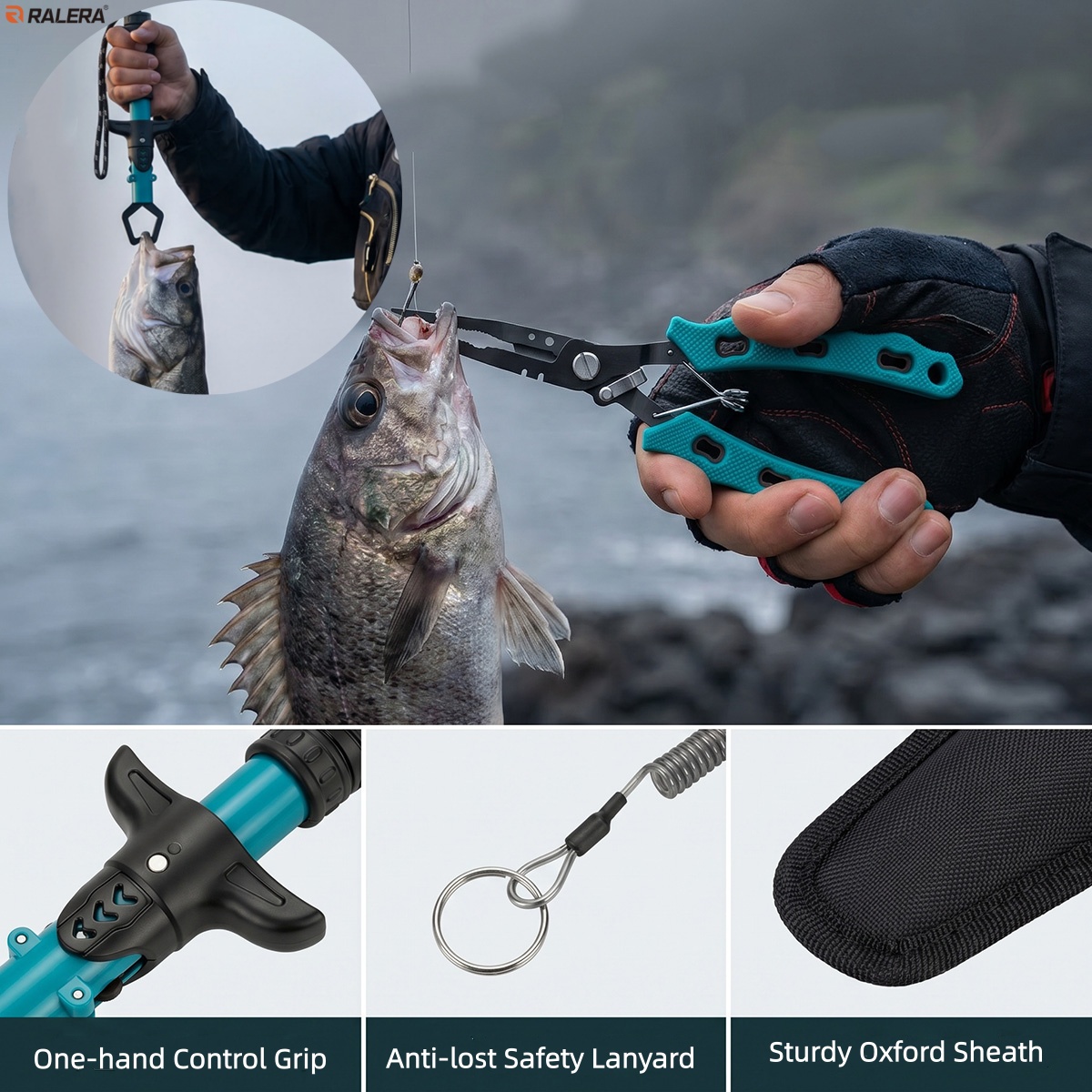 RALERA耐塩水釣り具キット：フィッシングプライヤー、フィ - Monofilament Line のレビューと価格